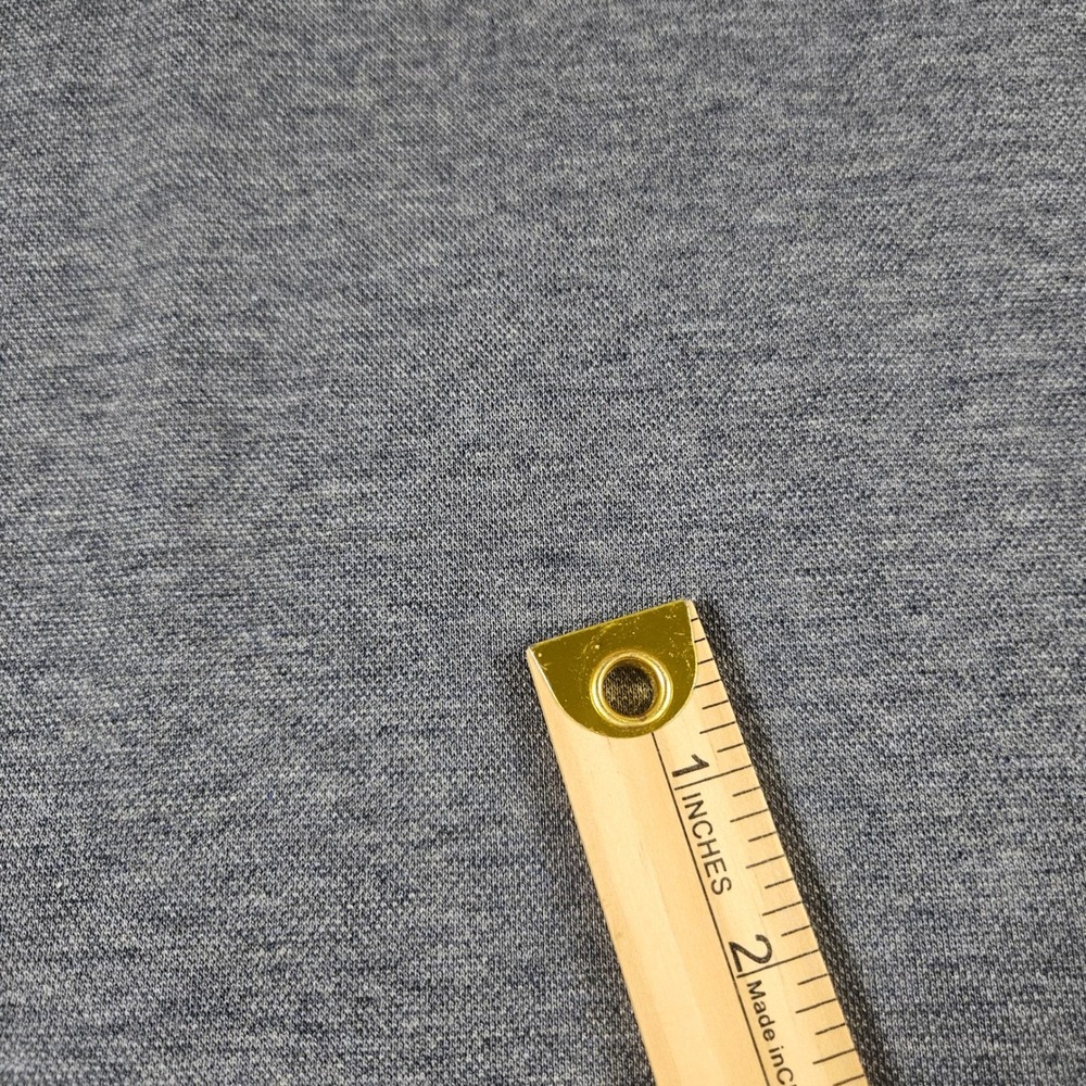 Mizzen+Main Quarter Zip Pullover Mens L Blue Heather Stretch Knit Coastal Preppy - Picture 5 of 15